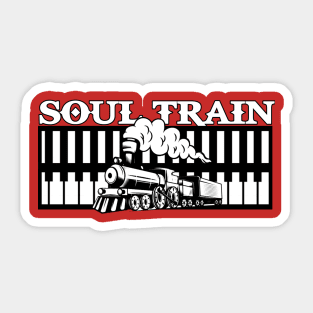 Soul train piano Sticker